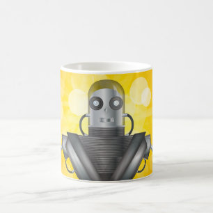 Mechanischer Roboter-Cartoon Kaffeetasse