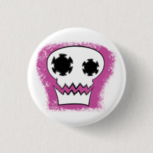 Mechanischer Schädel-Knopf Button