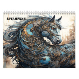 Mechanischer Steampunk-Stil Kalender