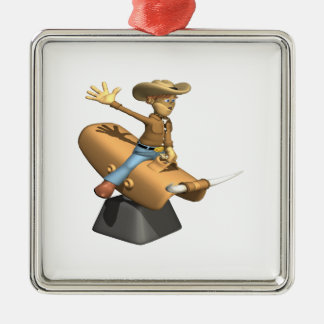 Mechanischer Stier Silbernes Ornament