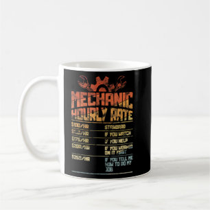 Mechanischer Stundensatz Cooler Außenrückstand Kaffeetasse