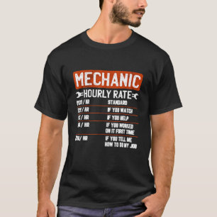 Mechanischer Stundensatz für die klassische Mechan T-Shirt