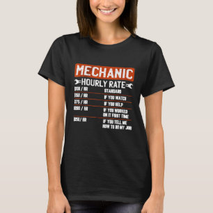 Mechanischer Stundensatz für die klassische Mechan T-Shirt