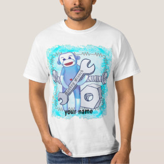 Mechanischer T - Shirt Sock Monkey