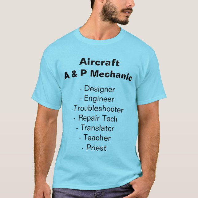 Mechanischer T - Shirt von Luftfahrzeugen (Vorderseite)