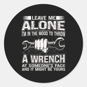 Mechanischer Typ Garage 20 Runder Aufkleber