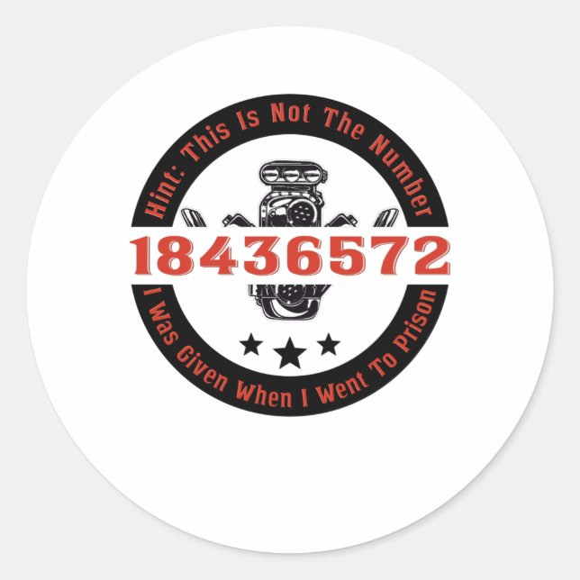 Mechanischer V8 Motor Lüfterwagen 8 Zylinder Zündu Runder Aufkleber (Vorderseite)