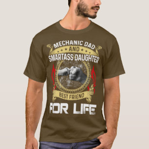 Mechanischer Vater und Smartass-Tochter T-Shirt