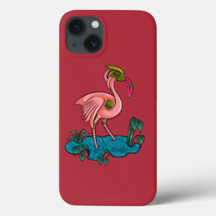 Mechanischer Vogel, rosa Flamingo Mecha Robot Case-Mate iPhone Hülle