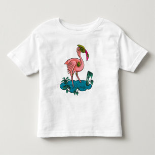 Mechanischer Vogel, rosa Flamingo Mecha Robot Kleinkind T-shirt