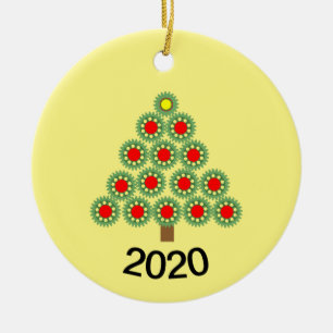 Mechanischer Zahnrad-Weihnachtsbaum Keramik Ornament