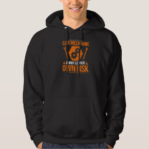 Mechanisches Auto Eigenrisiko Kfz-Mechanik Hoodie