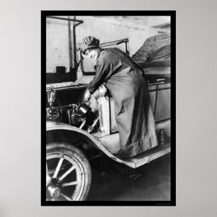 Mechanisches Auto für Frauen 1925 Poster