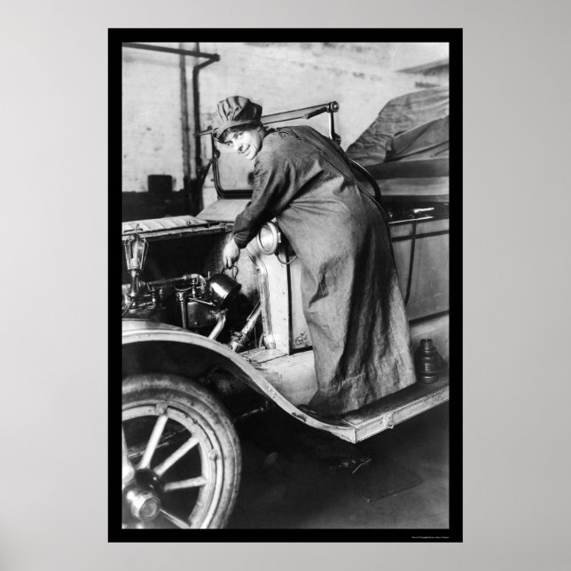 Mechanisches Auto für Frauen 1925 Poster (Vorne)