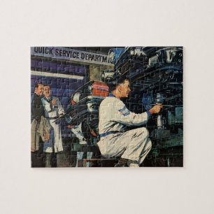 Mechanisches Auto für Vintage Car Repair Puzzle