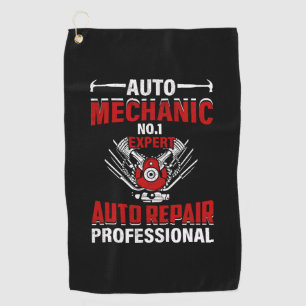 Mechanisches Auto Nr. 1 Sachverständiger Golfhandtuch