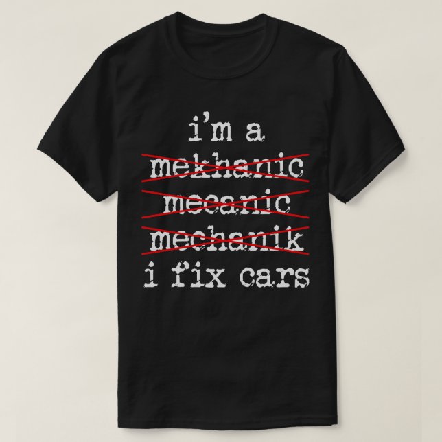 Mechanisches Auto T-Shirt (Design vorne)