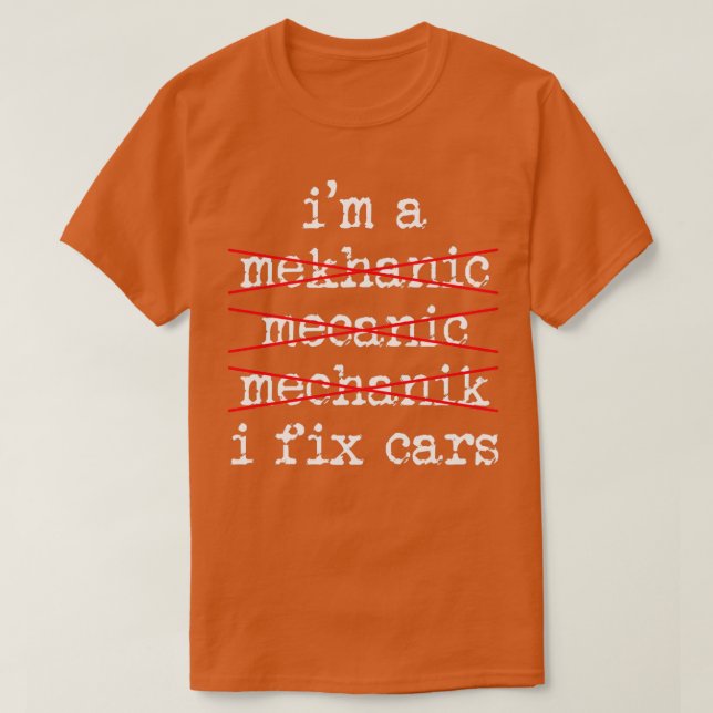 Mechanisches Auto T-Shirt (Design vorne)