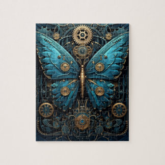 Mechanisches Blau-Monarch-Schmetterling-Puzzle Puzzle