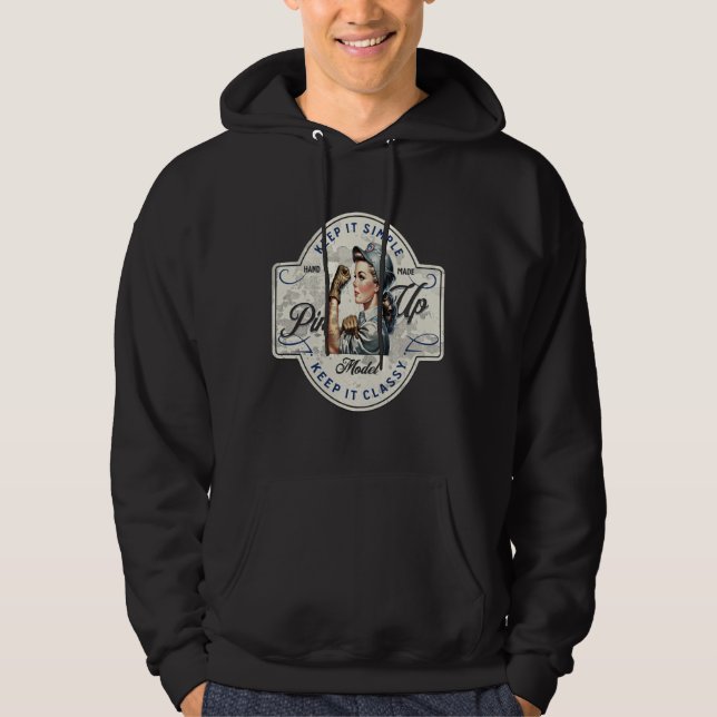 Mechanisches Button Hoodie (Vorderseite)