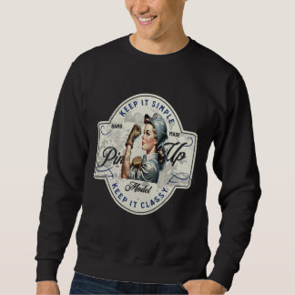 Mechanisches Button Sweatshirt