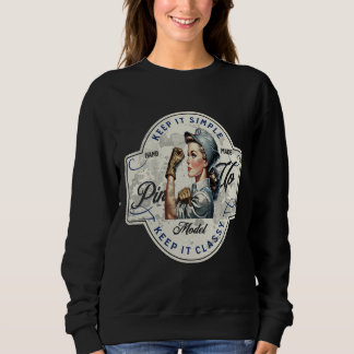 Mechanisches Button Sweatshirt