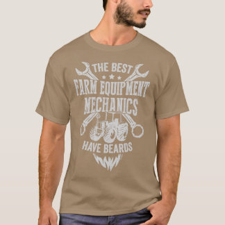Mechanisches Geschenk für bärtige Bauerngeräte T-Shirt