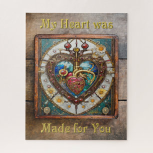 Mechanisches Herz Anatomische Steampunk-Serie Puzzle