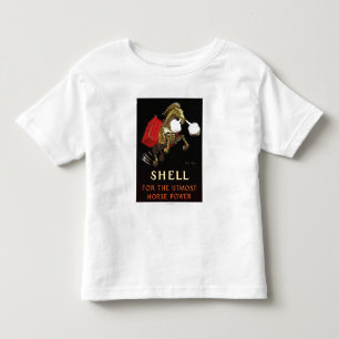 Mechanisches Pferd mit Muschel-Öl Kleinkind T-shirt