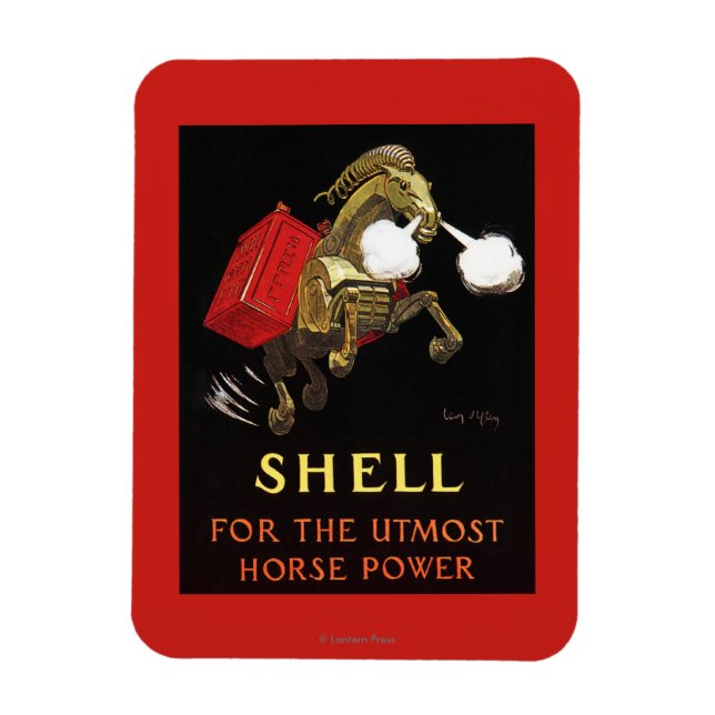 Mechanisches Pferd mit Shell Oil Magnet (Vertikal)