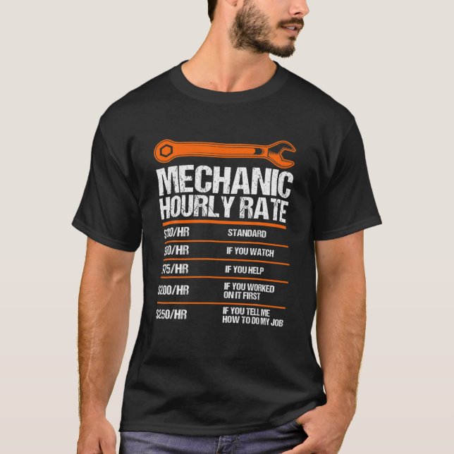 Mechanismus für die Bestimmung der Stundensätze be T-Shirt (Vorderseite)