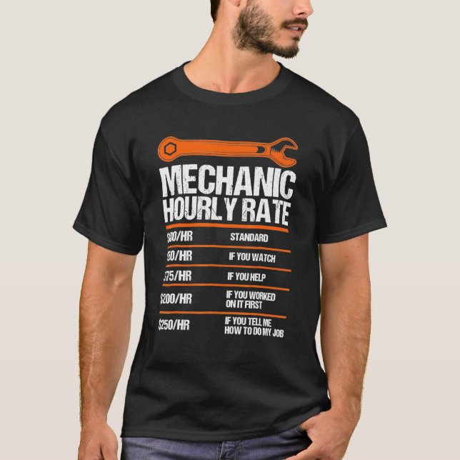 Mechanismus für die Bestimmung der Stundensätze be T-Shirt (Vorderseite)