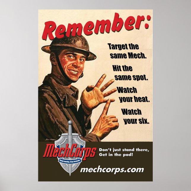 MechCorps "Remember" Poster 02 (Vorne)