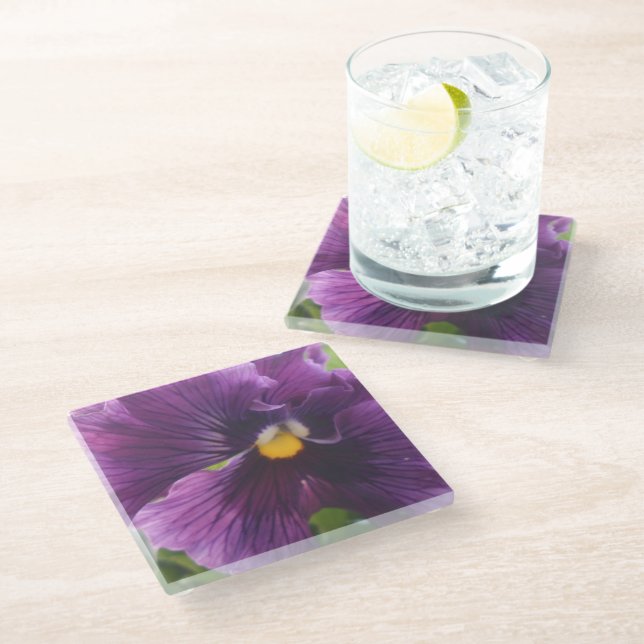 Mechtfeld Glasuntersetzer (Schrägansicht)