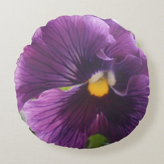 Mechtfeld Rundes Kissen (Vorderseite)