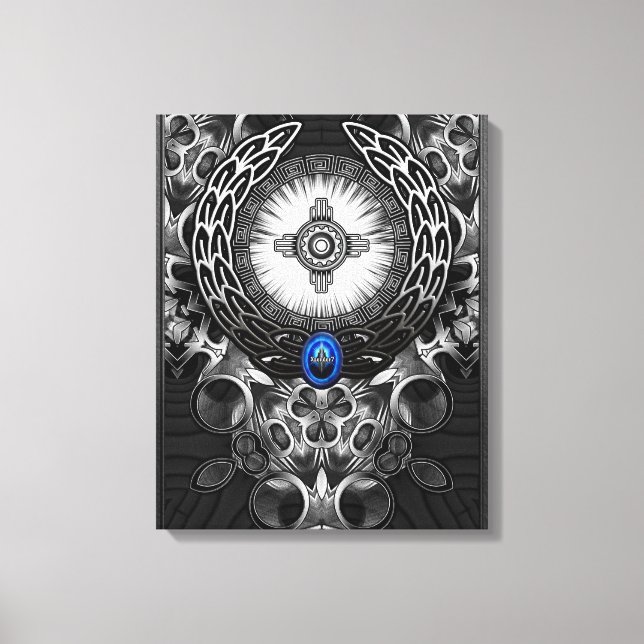 MechTron Eine Abstrakte Kunst Leinwanddruck (Vorderseite)