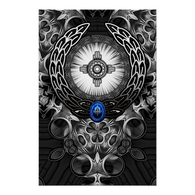 MechTron Eine Abstrakte Kunst Poster (Vorderseite)