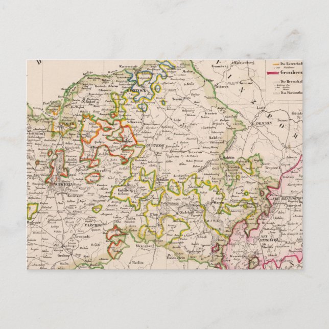 Mecklenburg, Deutschland Postkarte (Vorderseite)