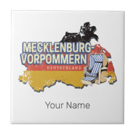 Mecklenburg-Western Pommern Vinateg Karte Deutschl Fliese