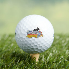 Mecklenburg-Western Pommern Vinateg Karte Deutschl Golfball