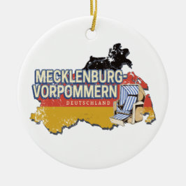 Mecklenburg-Western Pommern Vinateg Karte Deutschl Keramik Ornament