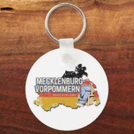Mecklenburg-Western Pommern Vinateg Karte Deutschl Schlüsselanhänger