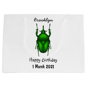Mecynorhina torquata bug Cartoon zur Darstellung Große Geschenktüte