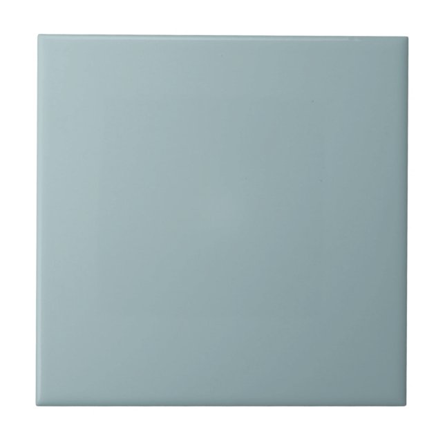 Med blue solid color fliese (Vorderseite)