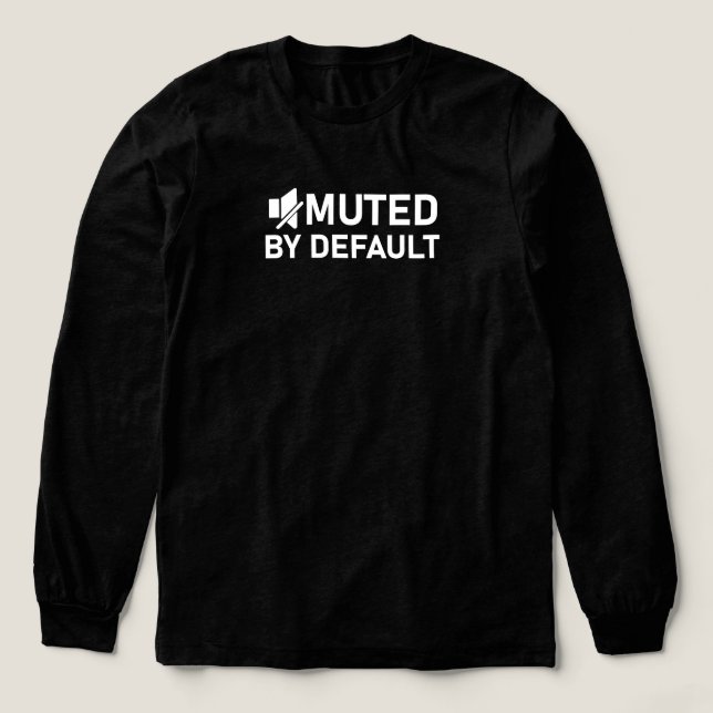 Med by default Minimalistisch T - Shirt - Audio V2 (Design Vorderseite)
