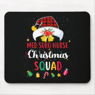 Med Chir Krankenschwester Weihnachtsmannschaft San Mousepad