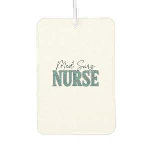 Med-Chirurg-Krankenschwester Florales Vintage-Grav Autolufterfrischer