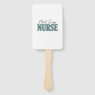 Med-Chirurg-Krankenschwester Florales Vintage-Grav Fächer