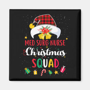 Med Chirurg Krankenschwester Weihnachtsmannschaft Magnet