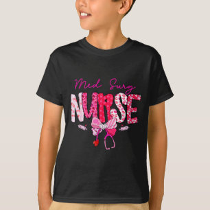 Med-Chirurg-Schwester Valentinstag Stethoskop Koke T-Shirt